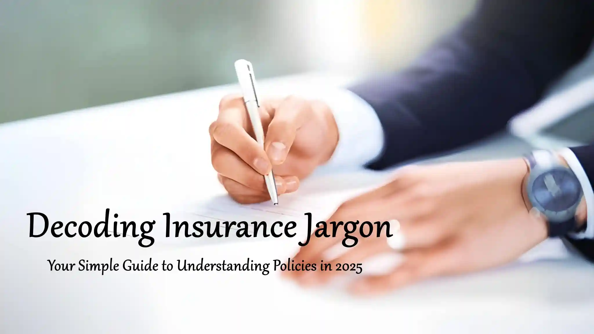 Decoding Insurance Jargon Your Simple Guide to Understanding Policies in 2025