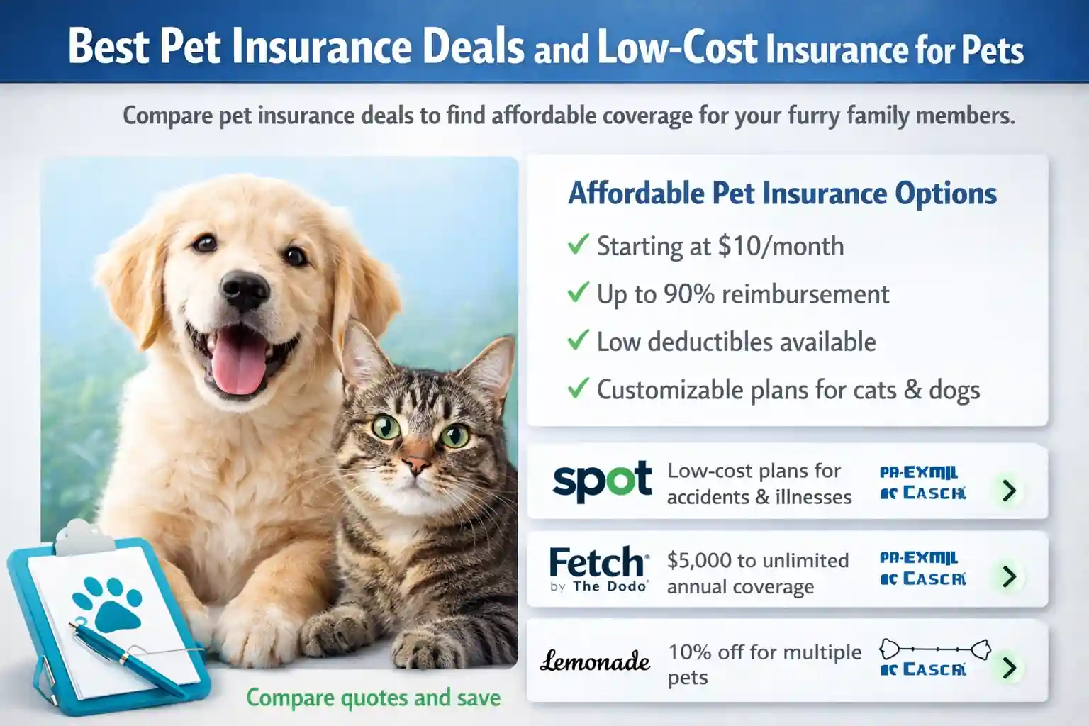 Cheap Pet Insurance for Multiple Pets Discount